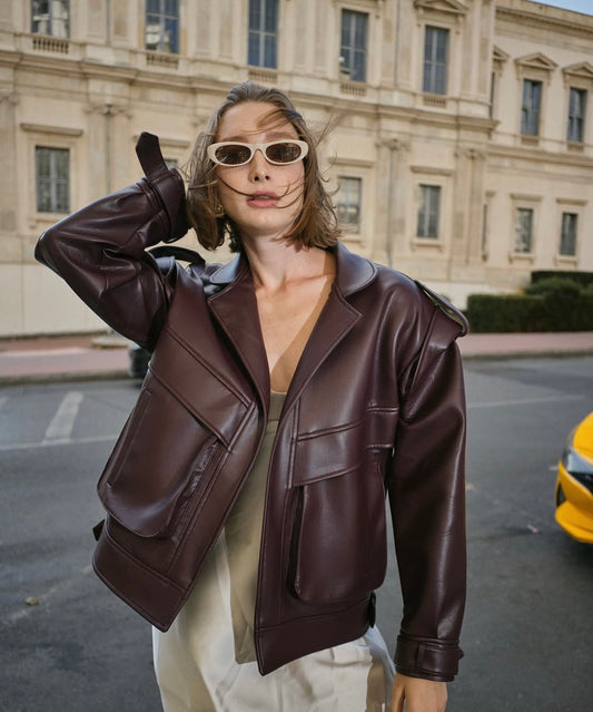 Baggy jakna s naglašenim ramenima – trendi i moćan look - AMBER STORE