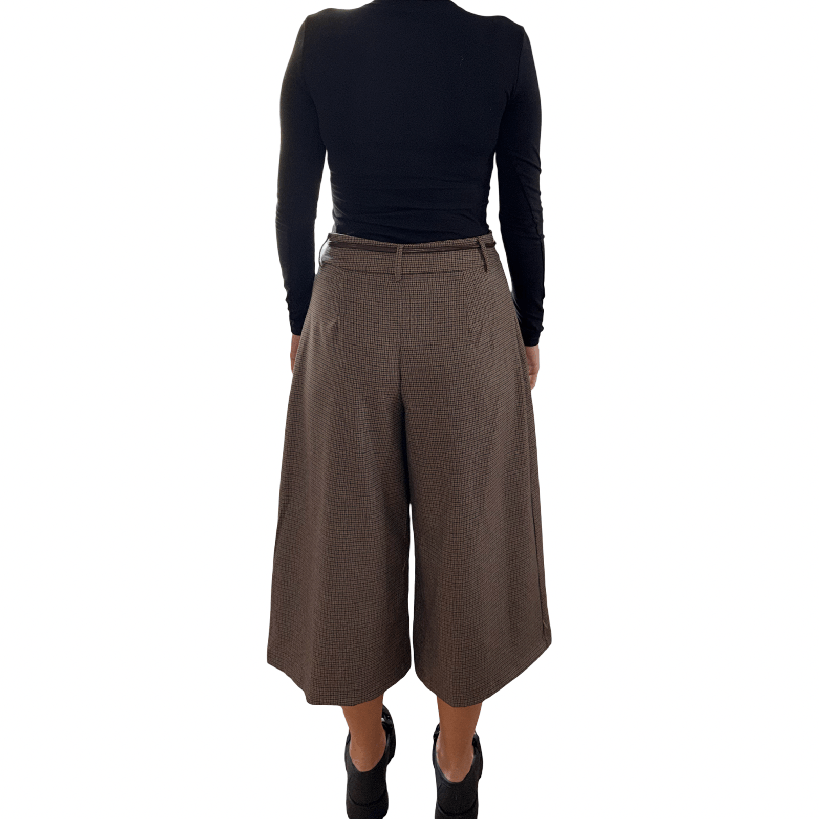 Karirane hlače širokog kroja – Udoban i trendi izgled - AMBER STORE