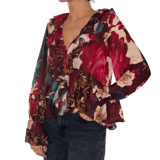 Šarena košulja s volanima – Vesela i ženstvena - AMBER STORE