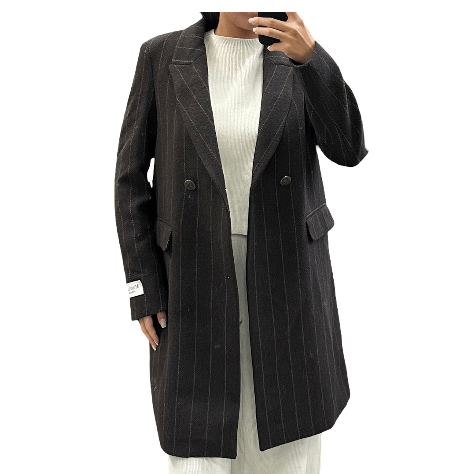 Smeđi kaput s prugama – moderan i upečatljiv izbor za hladne dane - AMBER STORE