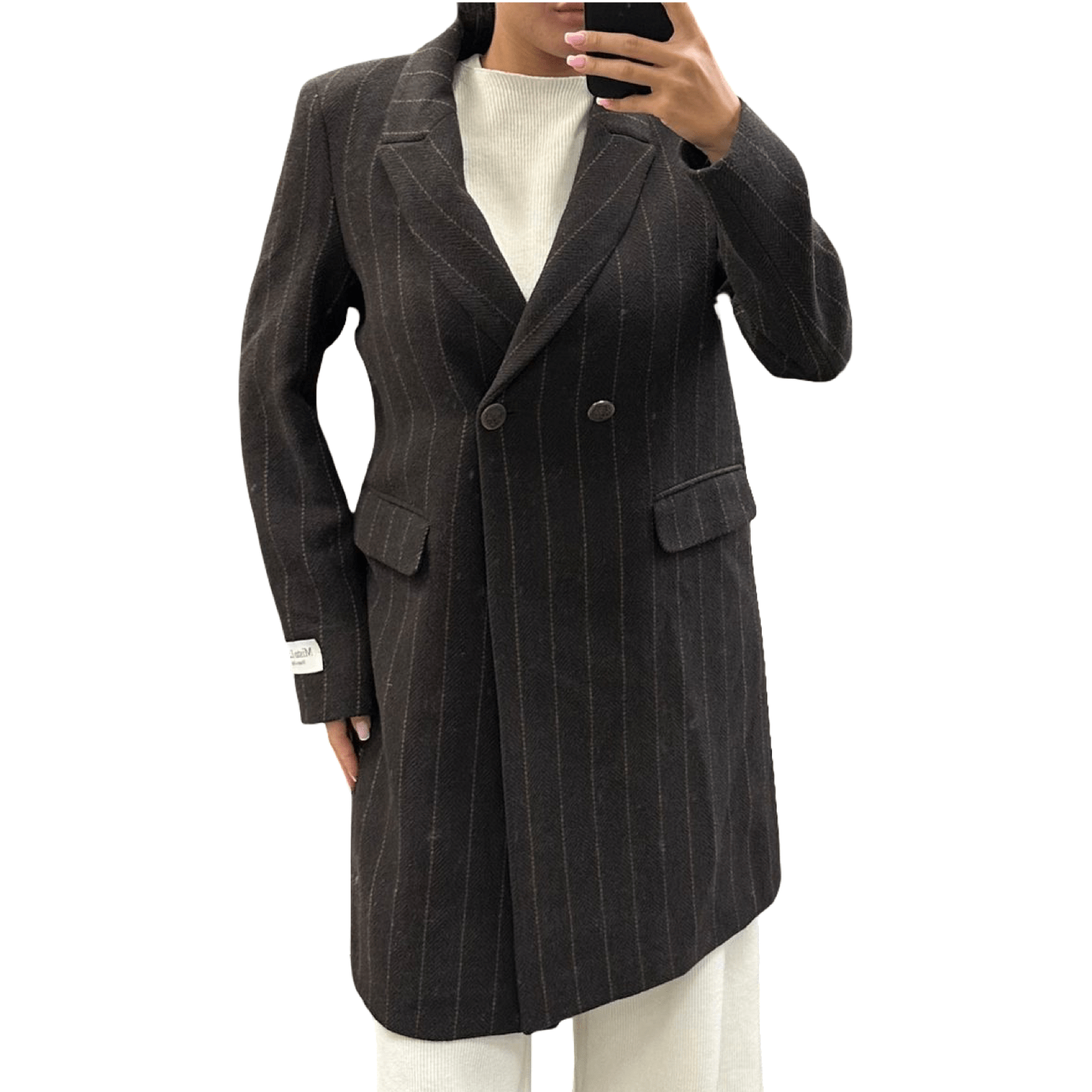 Smeđi kaput s prugama – moderan i upečatljiv izbor za hladne dane - AMBER STORE